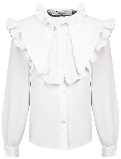 Белая блуза с оборками Philosophy - 1034509281935 - Фото 1
