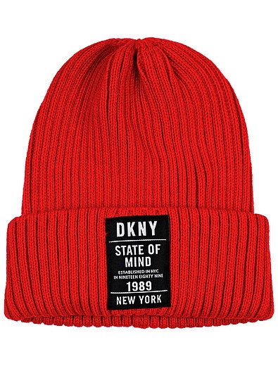 Красная шапка из акрила DKNY - 1354529181245 - Фото 1