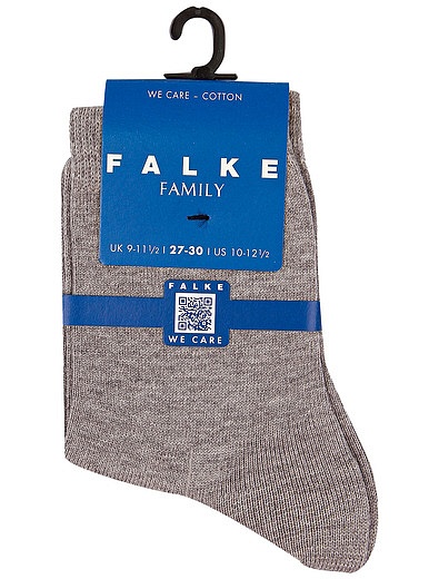 Серые хлопковые носки FALKE - 1534529180763 - Фото 1