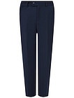 Полушерстяные синие классические брюки - 4174519280355