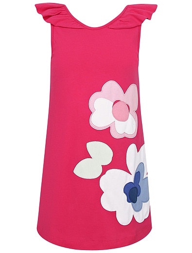 Розовое платье с крупными цветами Mayoral - 1054609271094 - Фото 1