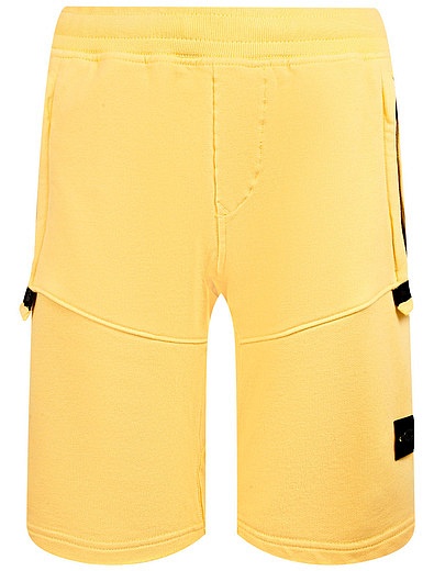 Желтые хлопковые шорты Stone Island - 1414519273500 - Фото 1
