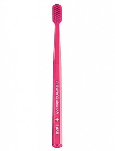 Розовая зубная щетка для взрослых CURAPROX - 6494508180069 - Фото 1