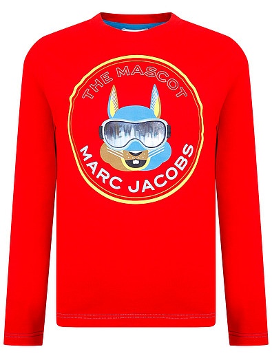 Красный лонгслив с зайцем Marc Jacobs - 4164519187891 - Фото 1