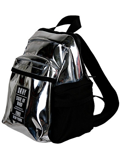 Серебристый рюкзак DKNY - 1504508180527 - Фото 3