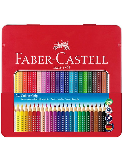 Карандаши цветные, 24 цвета Faber-Castell - 6884528280120 - Фото 1