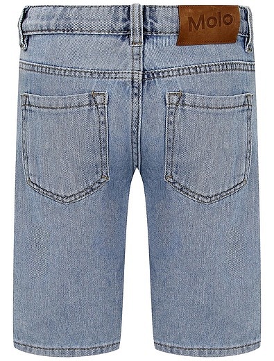 Голубые джинсовые шорты MOLO - 1414519179840 - Фото 3