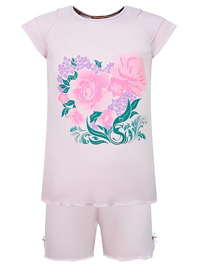 Сиреневая пижама с цветочным принтом Sognatori - 0214509070321 - Фото 1