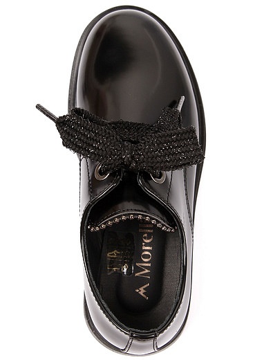 Черные полуботинки на шнуровке Morelli - 2034509180398 - Фото 4