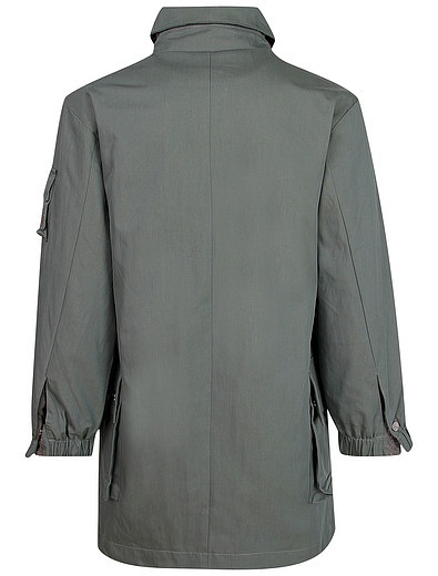 Куртка цвета хаки с накладными карманами NAUMI - 1074509870081 - Фото 3