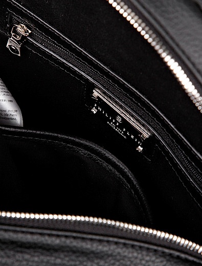 Черный рюкзак украшенный стразами и клепками Philipp Plein - 1501108980076 - Фото 5