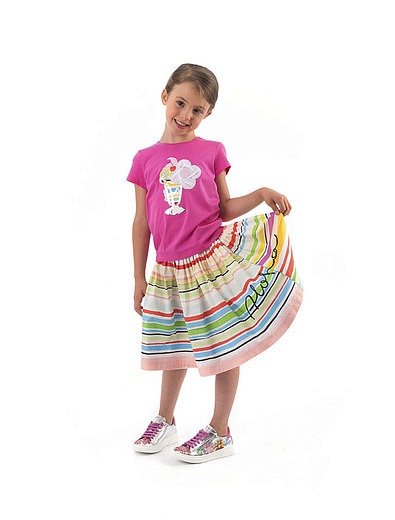 Комплект из юбки и футболки Simonetta - 3022509970384 - Фото 2