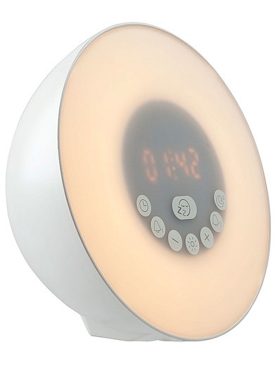 Белая лампа-колонка dreamTime для пробуждения светом и музыкой Indivo - 5344528280021 - Фото 1