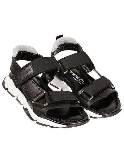 Кожаные сандалии на липучках JARRETT - 2071119970117 - Фото 1