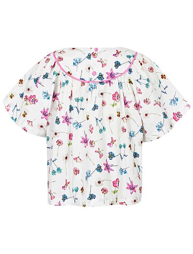 Блуза с принтом цветы Il Gufo - 1034509371575 - Фото 2