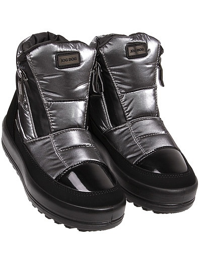 Серые утепленные ботинки Jog Dog - 2031729980012 - Фото 1