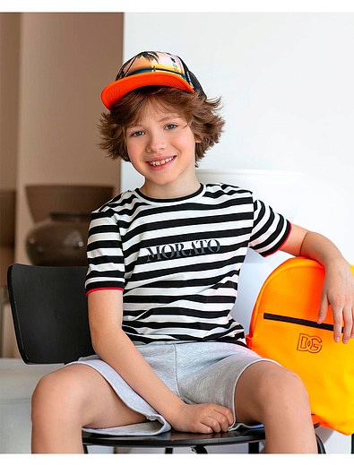 оранжевый рюкзак с логотипом Dolce & Gabbana - 1504518270041 - Фото 2