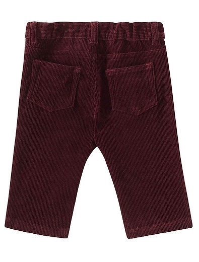 Бордовые вельветовые брюки Bonpoint - 1084509185238 - Фото 2