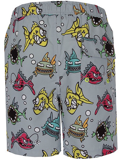 Пляжные шорты с рыбками Stella McCartney - 4101719070653 - Фото 2