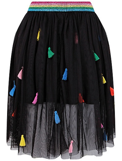 Многослойная юбка с кисточками Stella McCartney - 1044509182309 - Фото 4