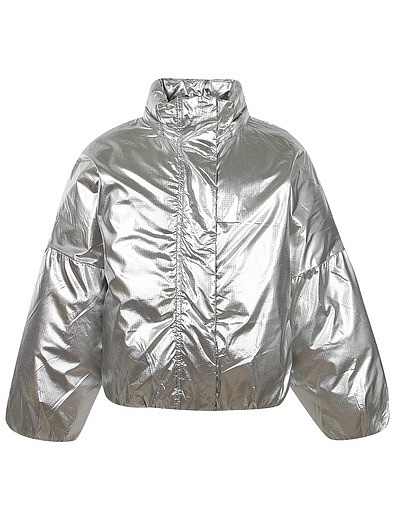 Короткая серебристая куртка Diesel - 1074509281429 - Фото 5
