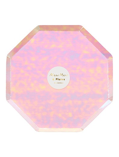Набор розовых одноразовых тарелок 8 шт. Meri Meri - 2294520180047 - Фото 2