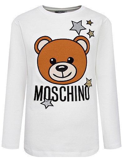 Лонгслив Teddy Bear с блестящими звёздами Moschino - 4164509183414 - Фото 1