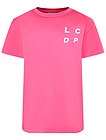 Розовая футболка свободного кроя - 1134509374078