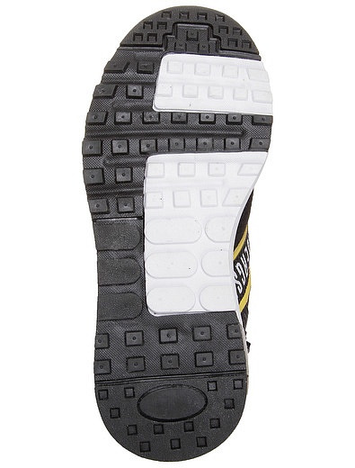 Черные кроссовки с желтой отделкой Bikkembergs - 2104519281467 - Фото 5