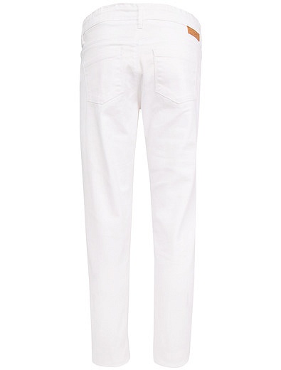 Белые брюки из эластичного хлопка SILVIAN HEACH Kids - 1081209770115 - Фото 3