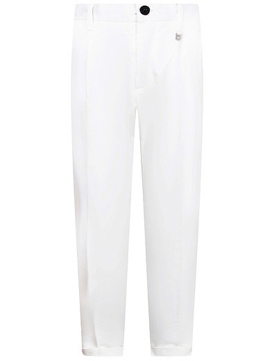Белые брюки с контрастными пуговицами Antony Morato - 1084519172846 - Фото 1