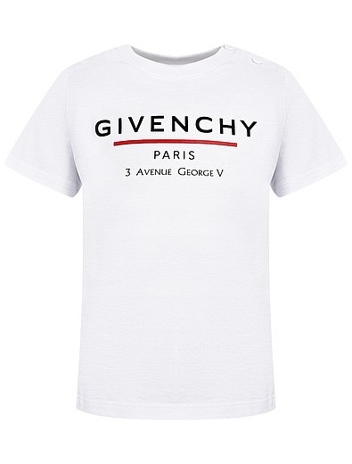 Белая футболка с логотипом GIVENCHY - 1134529173231 - Фото 1