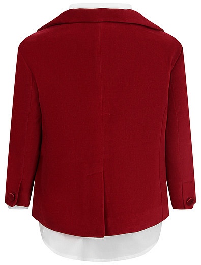Костюм с красным бархатным пиджаком Baby A - 6054519280471 - Фото 7