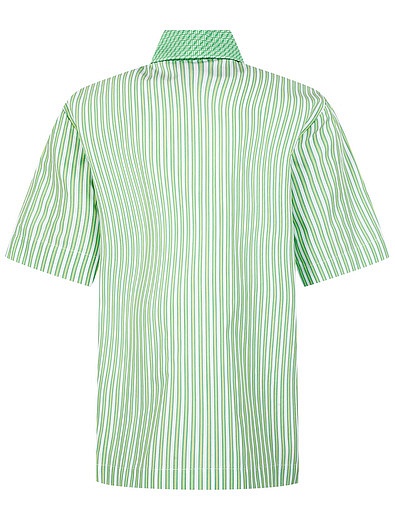 Зелёная рубашка на молнии Fendi - 1014519272215 - Фото 6