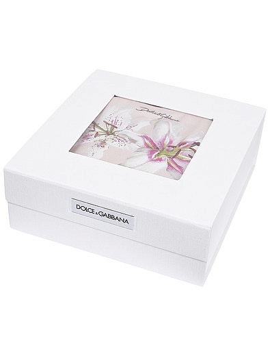 Комплект из 2 шт. из джерси с принтом лилия Dolce & Gabbana - 3022609980030 - Фото 5