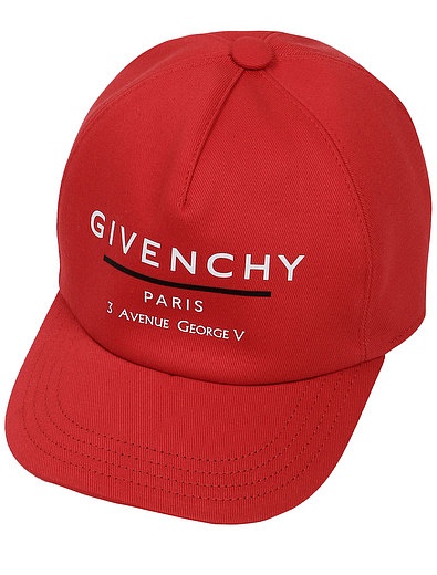 Красная бейсболка с логотипом GIVENCHY - 1184529170761 - Фото 1