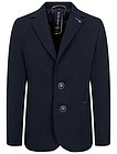 Трикотажный синий пиджак Slim - 1334519280493