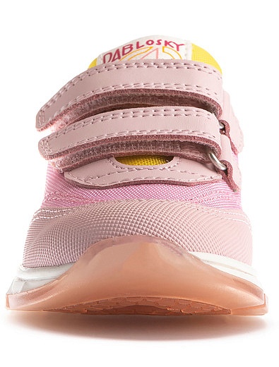 Розовые кроссовки из комбинированных материалов Pablosky - 2104509370287 - Фото 4
