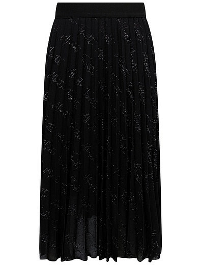 Плиссированная юбка с логотипом ALBERTA FERRETTI - 1044509084177 - Фото 1