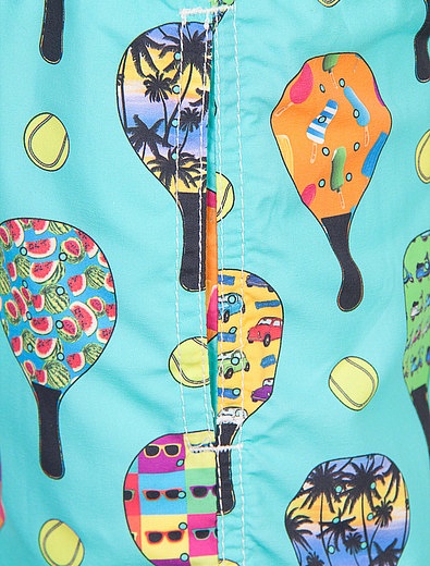 Пляжные шорты с принтом теннис MC2 Saint Barth - 4102719670034 - Фото 2