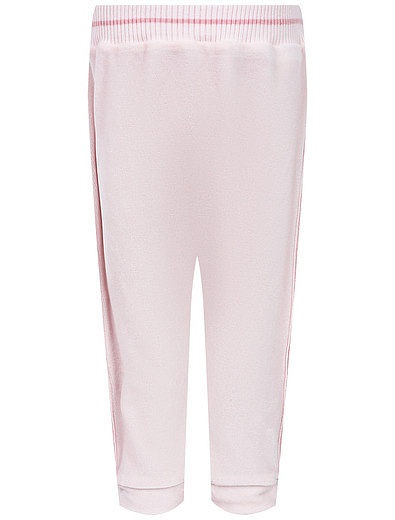 Розовые спортивные брюки с лампасами Fendi - 4244529270605 - Фото 1