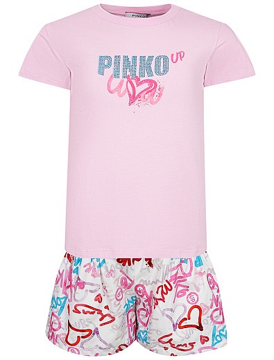 Комплект из футболки и шорт Pinko - 3024509271195 - Фото 1