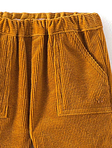Оранжевые вельветовые брюки Bonpoint - 1084509185139 - Фото 3