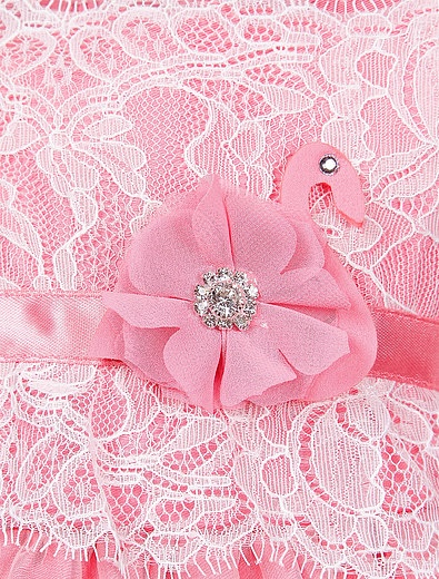 Розовое платье с кружевом Marlu - 1052609970306 - Фото 2