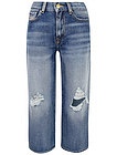 Прямые джинсы с потертостями - 1164509281779