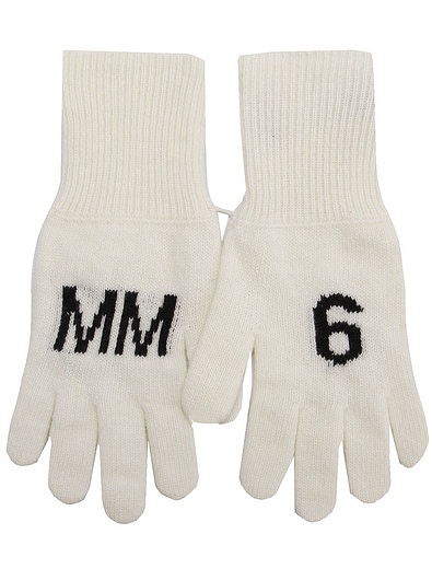 Перчатки из шерсти и полиамида MM6 Maison Margiela - 1194528280095 - Фото 1