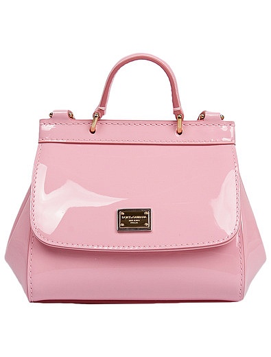 Розовая лаковая сумка Dolce & Gabbana - 1204508270012 - Фото 1