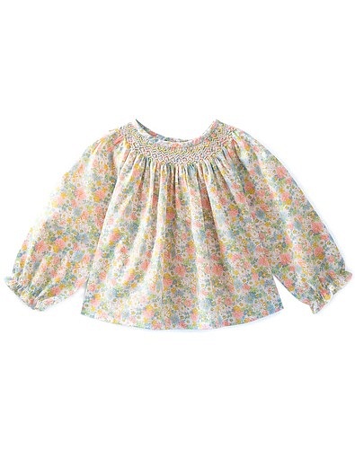 Блуза в мелкий цветочек Bonpoint - 1034509172059 - Фото 1