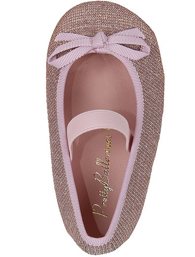 Розовые текстильные балетки с бантиком PRETTY BALLERINAS - 2012609070078 - Фото 4