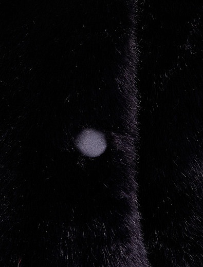 Черная шуба с капюшоном Colorichiari - 1971409880014 - Фото 2